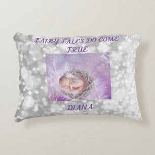 'Fairy tales do come true" throw pillow. Decorative Cushion