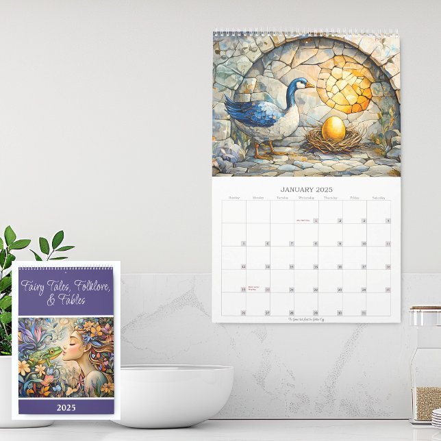Fairy Tales, Folklore, and Fables 2026 Single Page Calendar (Creator Uploaded)