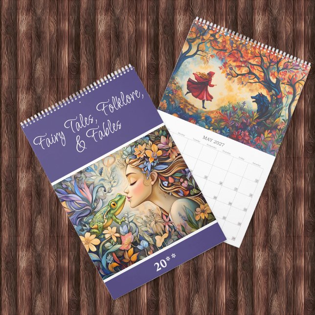 Fairy Tales, Folklore, and Fables 2027 Single Page Calendar (Creator Uploaded)