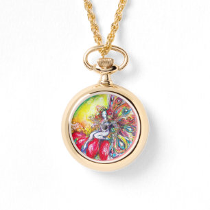 FAIRY TITANIA ON THE RED FLOWER WATCH