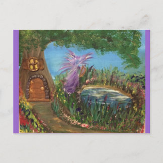 Fairy Tree House by Harmony Postcard