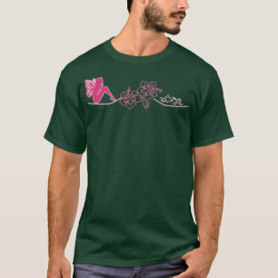 Fairy Tribal Artwork T  hibiscus and fairies  T-Shirt