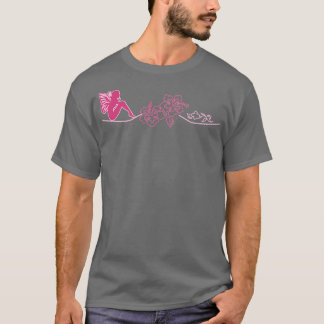 Fairy Tribal Artwork Thibiscus and fairies  T-Shirt
