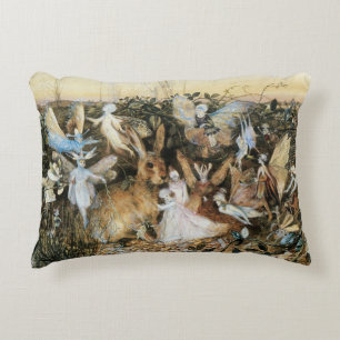 Fairy Twilight by John Anster Fitzgerald Decorative Cushion