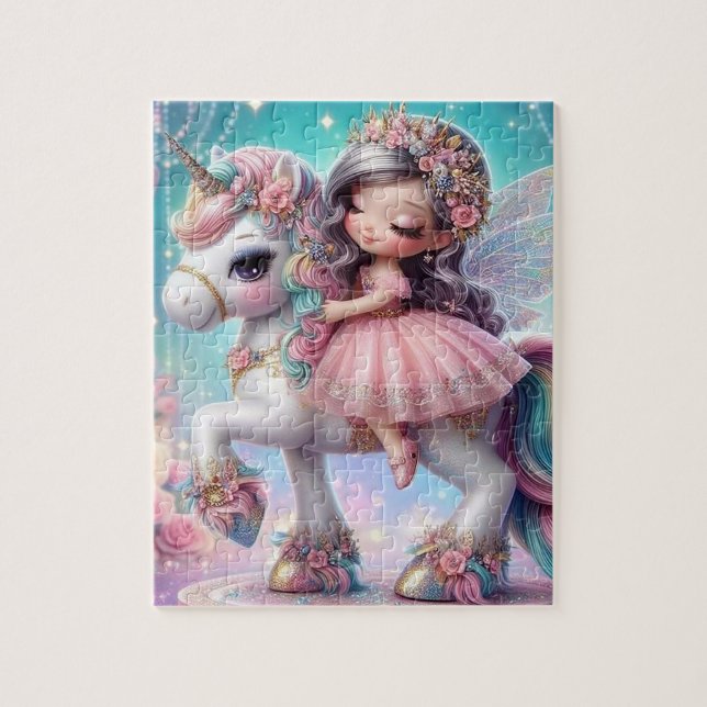 Fairy & Unicorn Fantasy Art Puzzle  (Vertical)