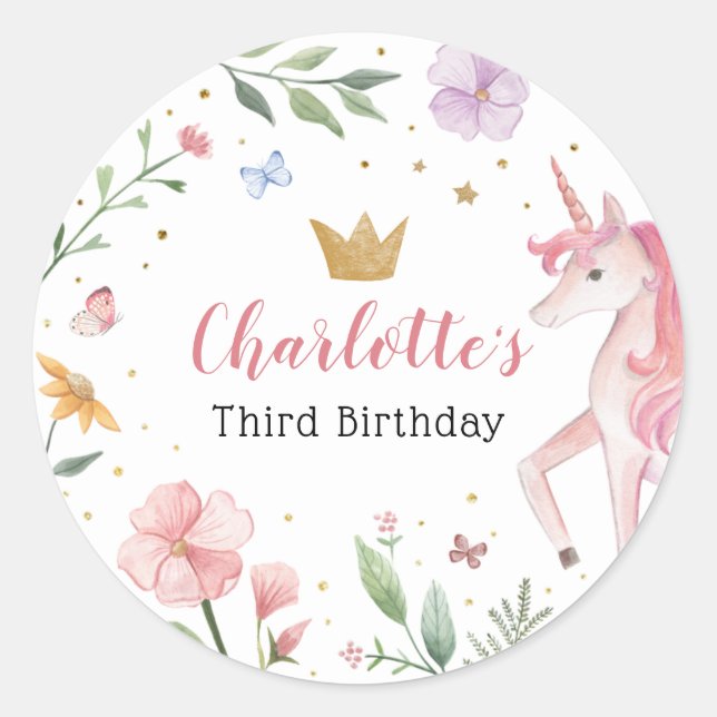 Fairy Unicorn Stickers (Front)