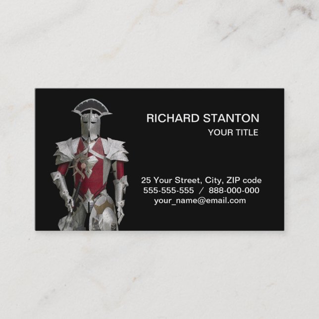 Fairy warrior business card (Front)