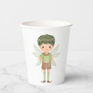 Fairy Wearing Green Paper Cups
