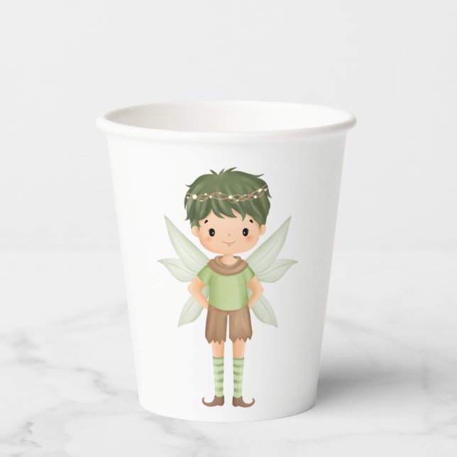 Fairy Wearing Green Paper Cups (Front)