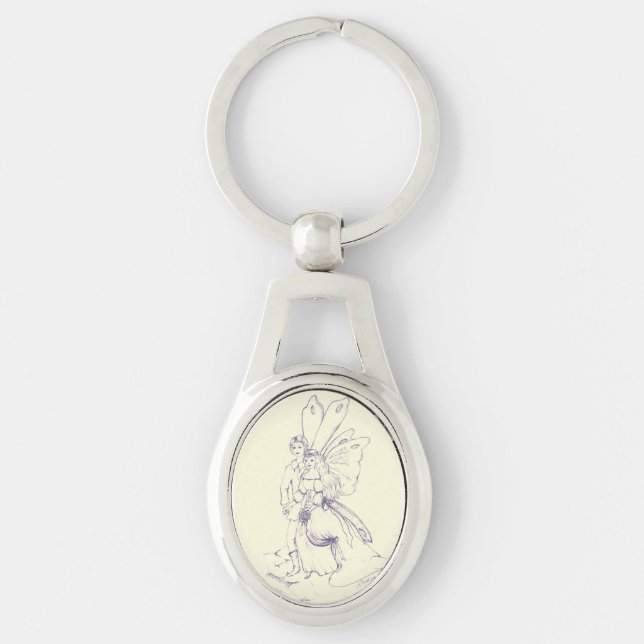 Fairy Wedding Key Ring (Front)