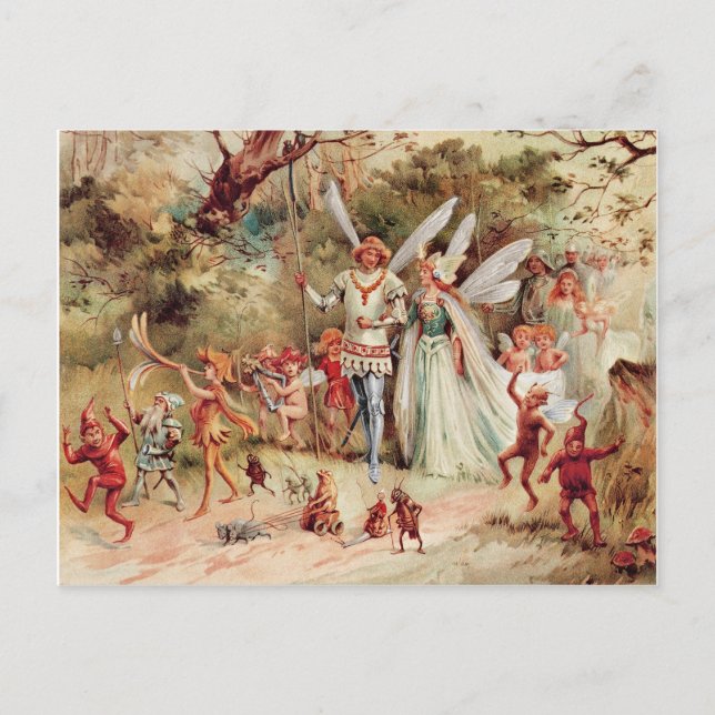 Fairy Wedding Postcard (Front)