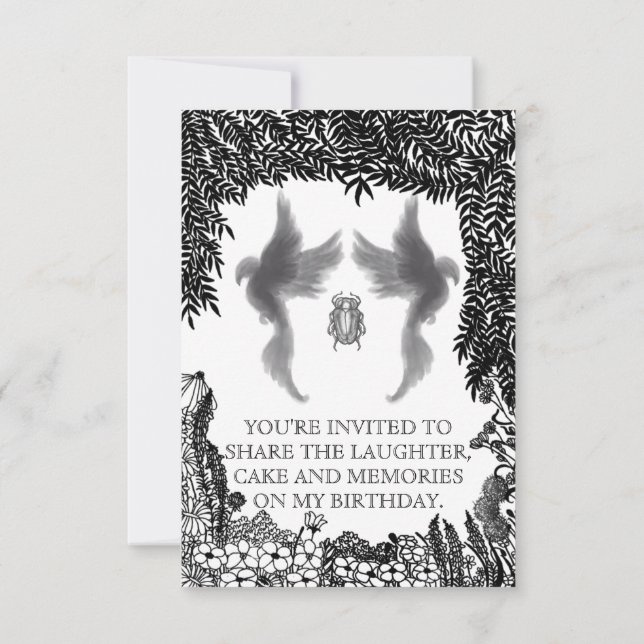 Fairy Whimsical Forest of Magic Save The Date (Back)
