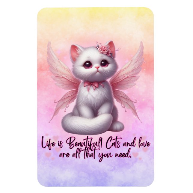 Fairy Whiskers of Love Magnet (Vertical)