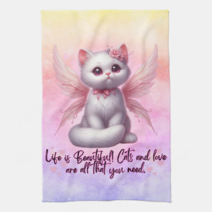 Fairy Whiskers of Love Tea Towel