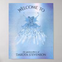 Fairy Wing Ice Gown | Frost Blue Iridescent Sheen