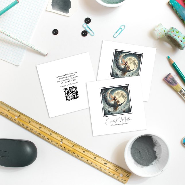 Fairy Wing Jewellery Delights Square Business Card (Creator Uploaded)