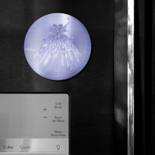 Fairy Wing Lavender Gown   Purple Iridescent Sheen Magnet