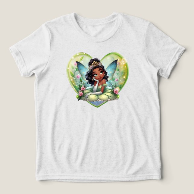 Fairy Wings for Kassidy's 10th birthday Tri-Blend Shirt (Design Front)