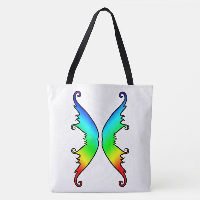 Fairy Wings Rainbow Tote Bag (Front)