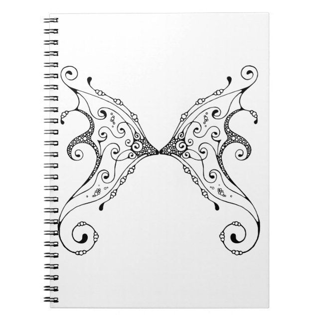 Fairy Wings Spiral Notebook (Front)