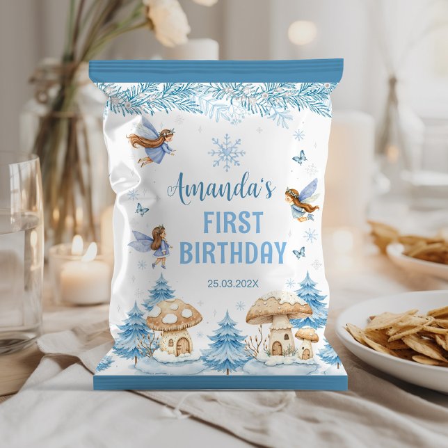Fairy Winter Garden Birthday Chip Bag Wrapper (Creator Uploaded)