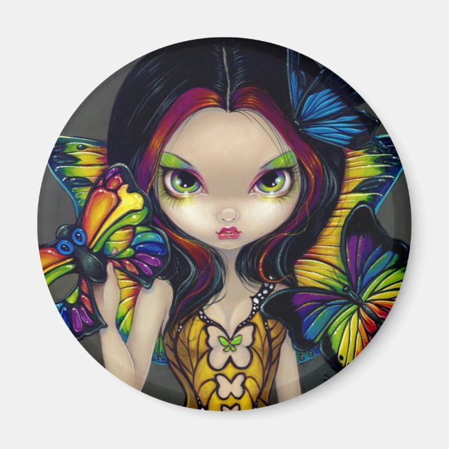 "Fairy with a Butterfly Mask" Magnet (Front)