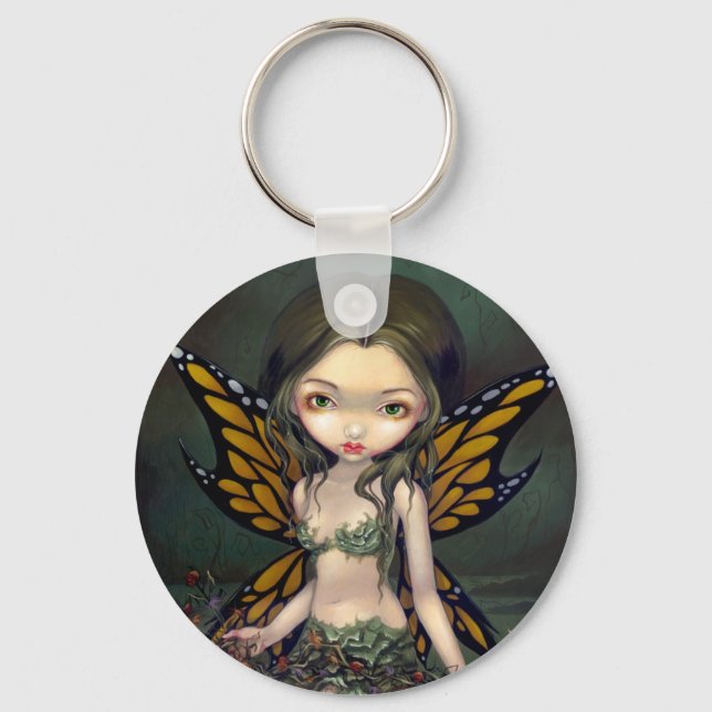 "Fairy with Dried Flowers" Keychain (Front)