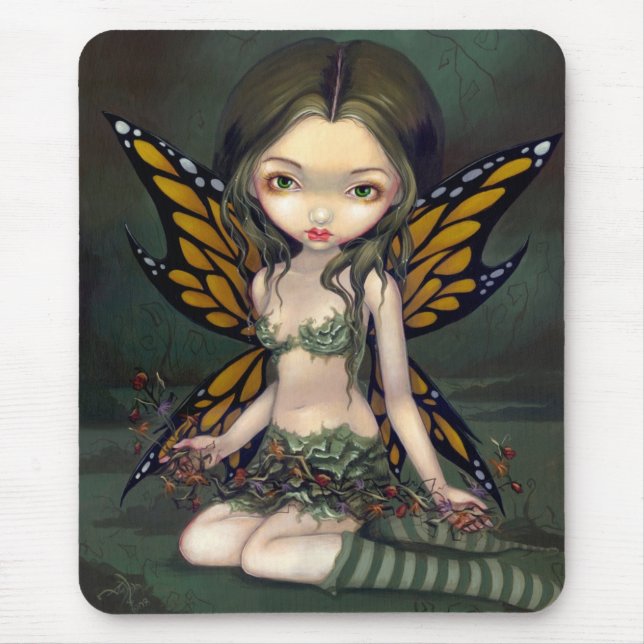 Fairy with Dried Flowers Mousepad (Front)