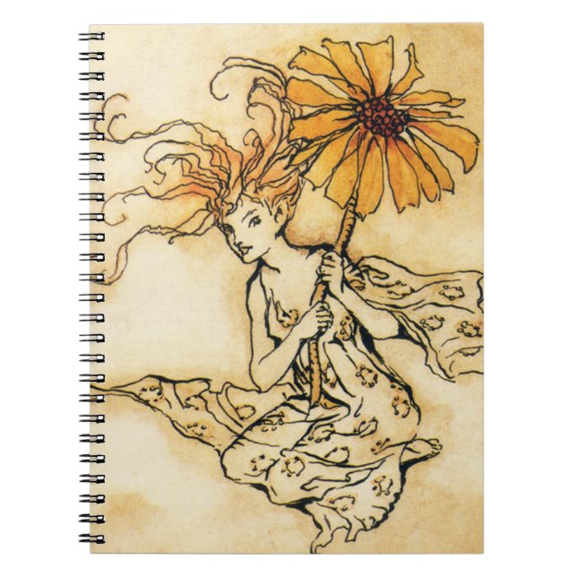 Fairy with Flower Notebook (Front)