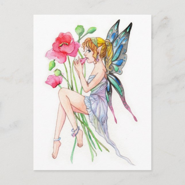 Fairy with Ocarina Postcard (Front)