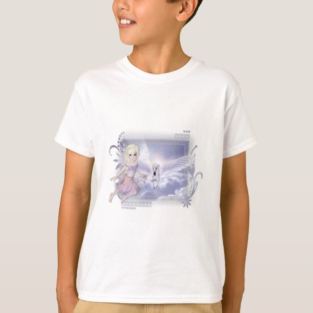 Fairy with Unicorn D2 Designs T-Shirt (Front)