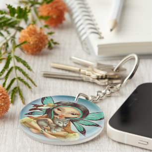 Fairy Wolf Key Ring