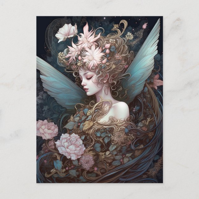 Fairy Woman Fantasy Art Postcard (Front)