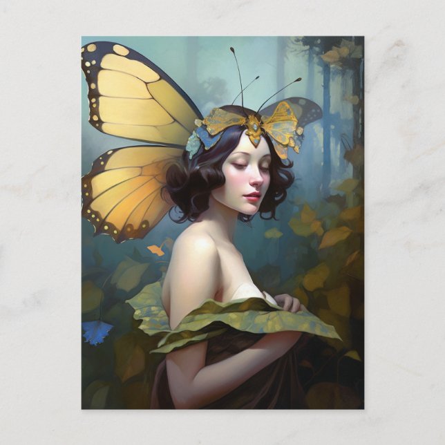 Fairy Woman Fantasy Art Postcard (Front)