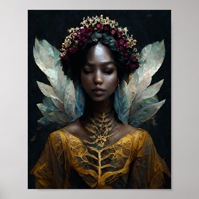 Fairy Woman Fantasy Art Poster (Front)
