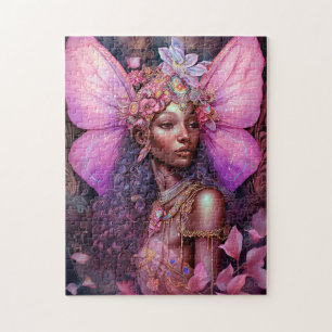 Fairy Woman In Flowers Fantasy Art Jigsaw Puzzle