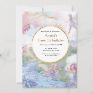Fairy Wonderland Birthday Girls Invitation