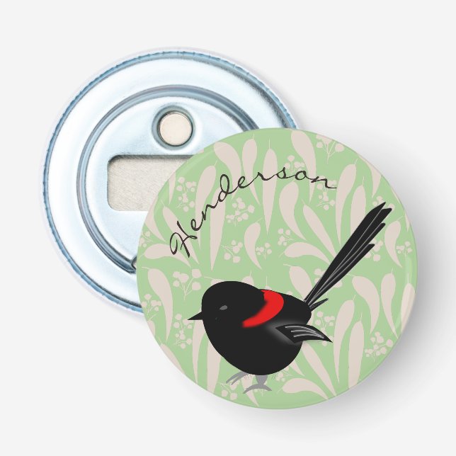 Fairy Wren Bottle Opener (Front)