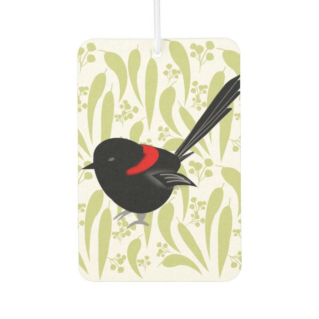 Fairy Wren Car Air Freshener (Front)