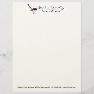 Fairy Wren Custom Letterhead
