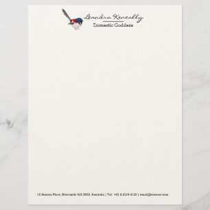 Fairy Wren Custom Letterhead