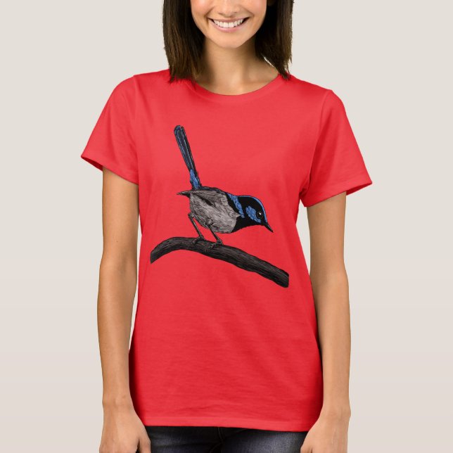 Fairy wren drawing T-Shirt (Front)