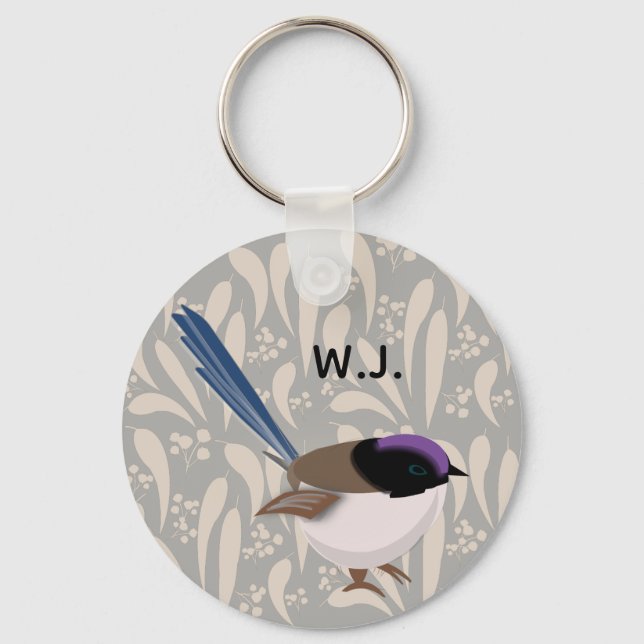 Fairy Wren Key Ring (Front)