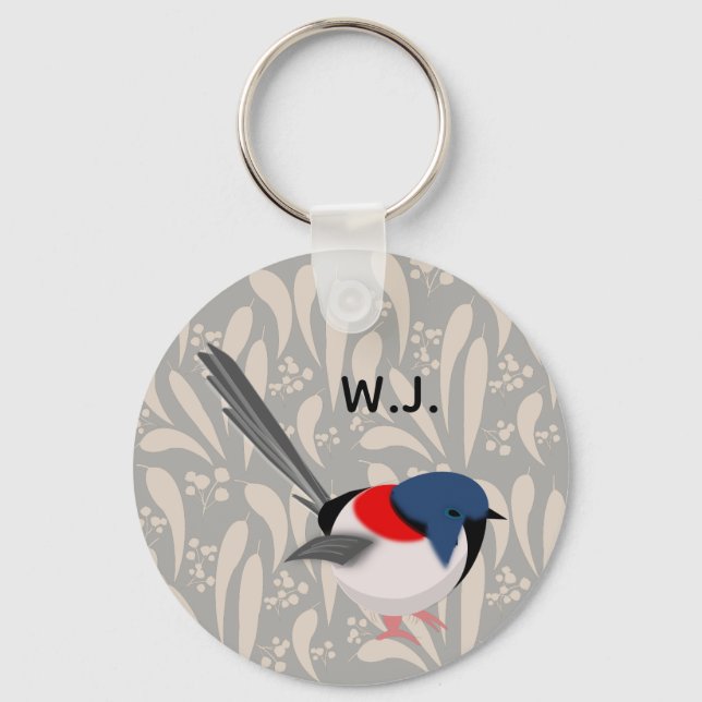 Fairy Wren Key Ring (Front)