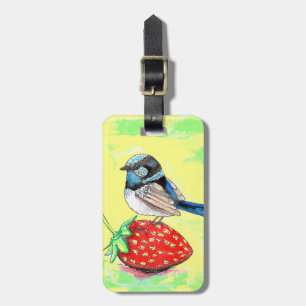 Fairy Wren Painting Luggage Tag