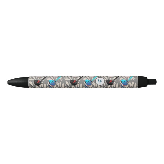 Fairy Wrens Black Ink Pen (Front)