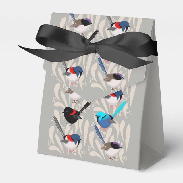 Fairy Wrens Favour Box (Front Side)
