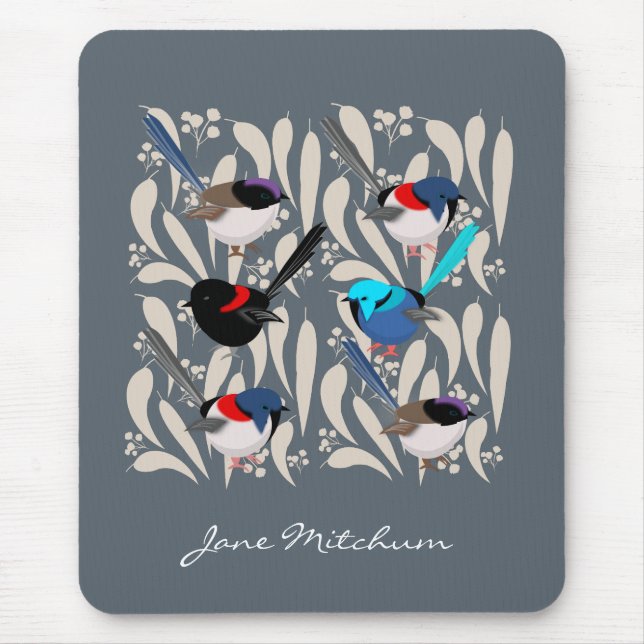 Fairy Wrens Mouse Pad (Front)