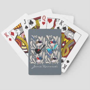 Fairy Wrens Playing Cards