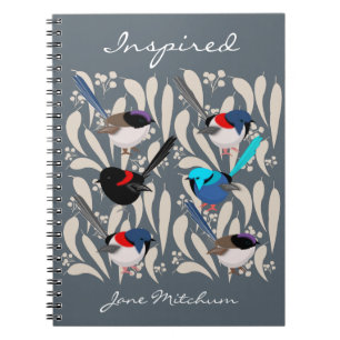 Fairy Wrens Spiral Notebook